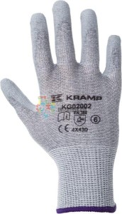 Rękawice odporne na przecięcie, szare, roz. 7/S Protect Kramp KG0200207