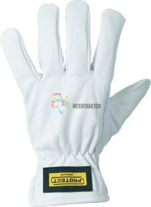 Rękawice robocze, białe, skóra kozia roz. 12/3XL Protect Kramp KG0300712