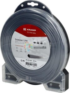 Żyłka tnąca Ø 3 mm 44 m kwadratowa Titanium Power szara Kramp NL3044TSKR