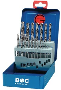 Zestaw wierteł do metalu szlifowanych białe Bohrcraft, 1 - 10 mm, 19 elementów SE1466BOH