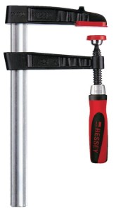 Ścisk śrubowy stolarski żeliwny TG z rękojeścią drewnianą Bessey, 400x140 mm TG40S142K