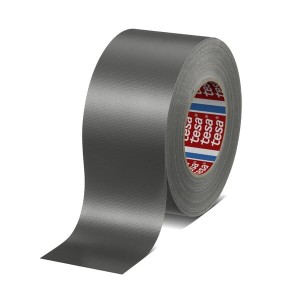 Taśma tkaninowa, standardowa, powlekana PE, szara, 50 m x 75 mm, TesaBAND® T046880001200
