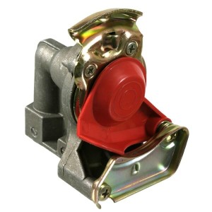 Złącze pneumatyczne automatyczne 2xM16x1.5 czerwone T710510