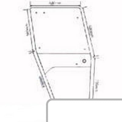 Szyba drzwi (prawa) 04347343 - Intertraktor