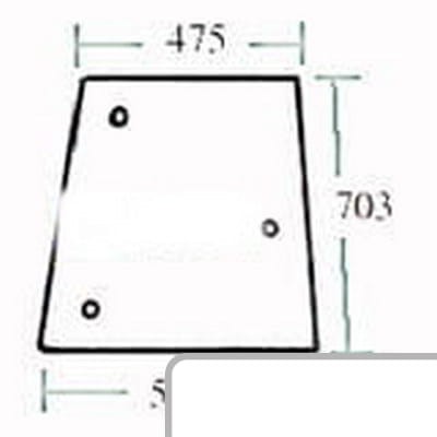 Szyba boczna 04350510 - Intertraktor