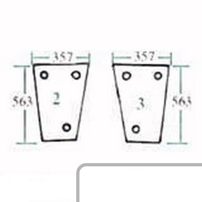 Szyba boczna (prawa i lewa) 04375964 - Intertraktor