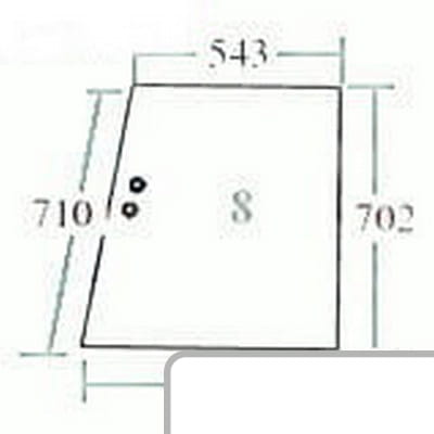 Szyba tylna 2640781 - Intertraktor