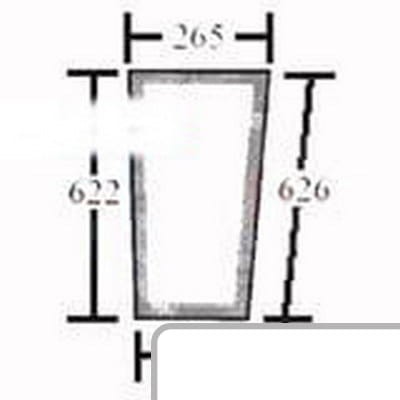 Szyba boczna prawa 3125388R1 - Intertraktor