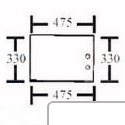 Szyba tylna (dolna) 3125395R1 - Intertraktor