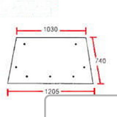 Szyba tylna 3303023M1 - Intertraktor