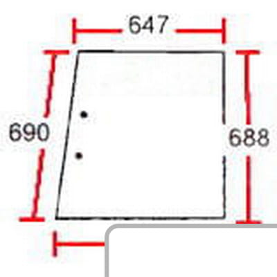Szyba boczna 3380133M1 - Intertraktor