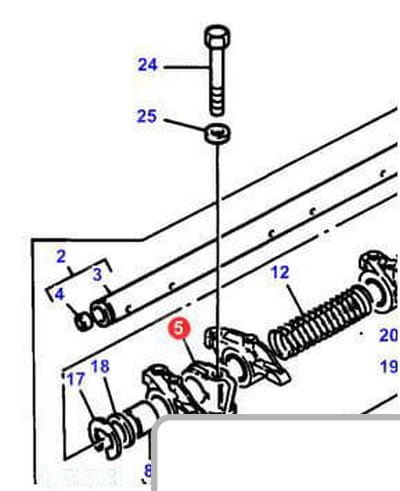 Wspornik klawiatury 3638403m1 - Intertraktor