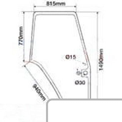 Szyba drzwi 3902124M1 - Intertraktor