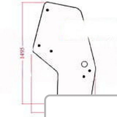 Szyba drzwi lewa 44910453 - Intertraktor