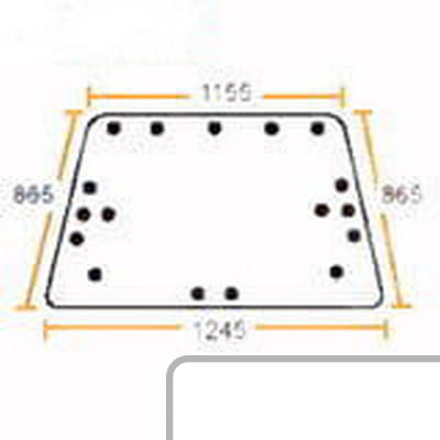 Szyba tylna 7700017671 - Intertraktor