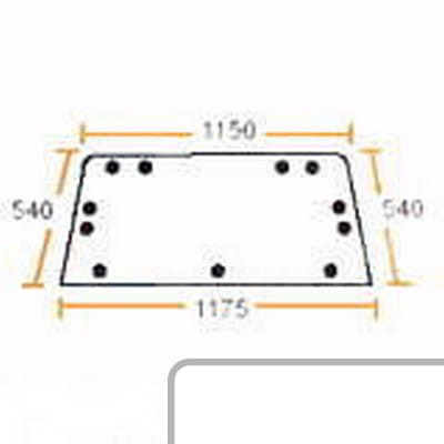 Szyba tylna 7700687192 - Intertraktor