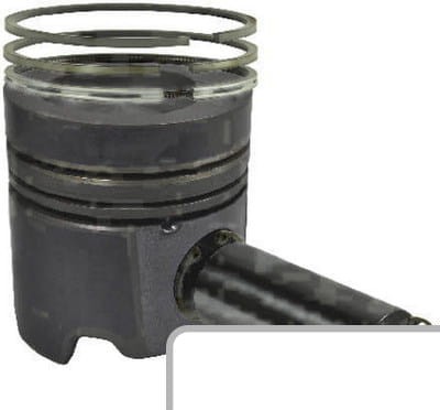 Tłok z pierścieniami STD F524200310140 - Intertraktor