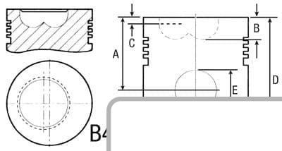 Tłok STD RE57731 - Intertraktor