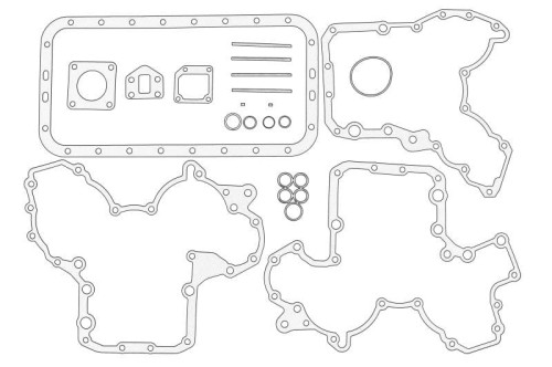 Kompletny zestaw uszczelek silnika U5LB0369 - Intertraktor