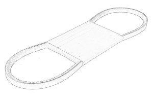 Pasek wielorowkowy T80109109