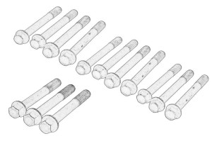 Zestaw śrub głowicy cylindrów T427103