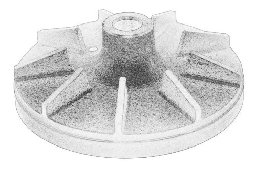 Wirnik pompy cieczy chłodzącej V836336047-MF - Intertraktor
