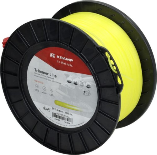 Żyłka tnąca Ø 2.4mm 180m okrągła żółta Kramp NL24180RKR - Intertraktor