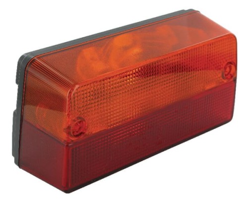 Lampa tylna zespolona, prostokątna, 12/24V czerwona/pomarańczowa, przykręcana Cobo 0213990000 - Intertraktor