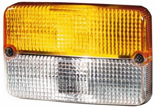 Klosz lampy, pomarańczowy/przezroczysty lewy/prawy Hella 9EL997459001 - Intertraktor