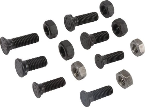Zestaw śrub 3 szt. M10x30 mm podsadzenie owalne, 2 szt. M12x30 mm podsadzenie owalne + nakrętki TB40018 - Intertraktor