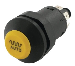 Przełącznik przyciskowy, Auto Vibration, okrągły, żółty 11175070PN
