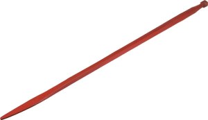 Ząb ładowacza, prosty, profil kwadratowy 44x1400 mm końcówka płaska z nakrętką M30x2 czerwony Kverneland KK241167