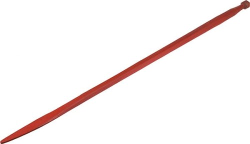 Ząb ładowacza, prosty, profil kwadratowy 44x1400 mm końcówka płaska z nakrętką M30x2 czerwony Kverneland KK241167 - Intertraktor