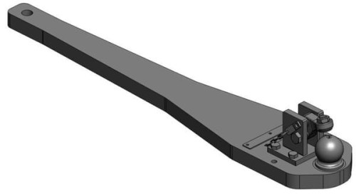 Płyta nośna zaczepu K80® JD 8000, 8010, 8020, 8030, 8R, 8RT 009604000A17 - Intertraktor