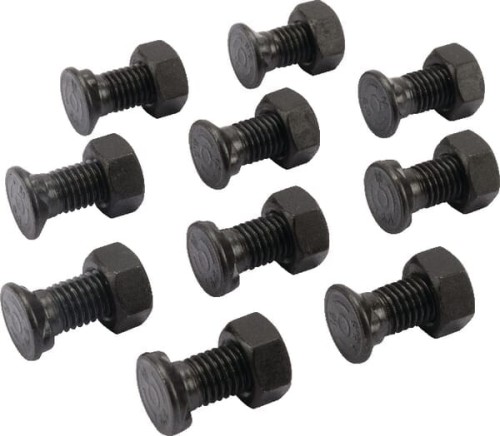 Zestaw śrub 10 szt. M12x30 mm podsadzenie owalne + nakrętki TB40069 - Intertraktor
