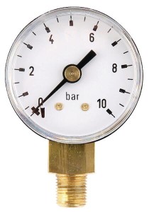 Manowakuometr ø63mm MAV, -1/ 0bar przyłącze dolne 1/4" MAV6301L04ST