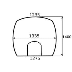 Szyba przednia G931812041010N - Intertraktor