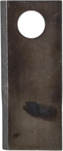 Nożyk kosiarki rotacyjnej prawy 120x49x4 mm otwór Ø 21 mm okrągły pasuje do Pöttinger 434976KR