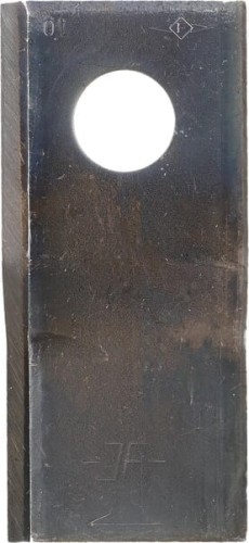 Nożyk kosiarki rotacyjnej prawy 106x49x4 mm otwór Ø 19 mm okrągły pasuje do Kongskilde JF/Stoll 8113800063 - Intertraktor