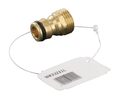 Przyłącze kranowe gwint zew. mosiądz Geka, 1/2" WK33221L - Intertraktor