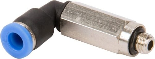 Złącze wtykowe kątowe długie, obrotowe, gwint zew. M5 4 mm Kramp MEC4M5P - Intertraktor
