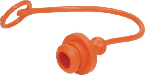 Zatyczka przeciwpyłowa PCW pomarańczowa do szybkozłącz gniazd NV 1/2" TM12LA - Intertraktor