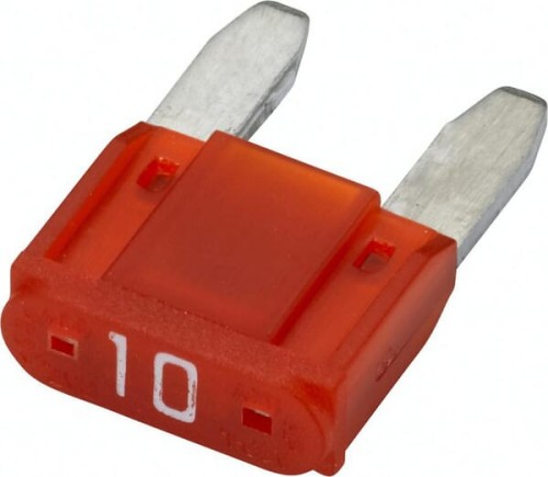 Bezpiecznik płaski Mini, 32V 10A L=16.3 mm czerwony Pack 10x Hella 8JS728596212 - Intertraktor