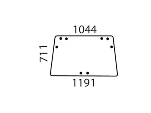 Szyba tylna AL70094 - Intertraktor