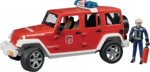 Samochód strażacki Jeep Wrangler z figurkami U02528