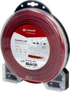 Żyłka tnąca Ø 3 mm 56 m skręcona cicha czerwona Kramp NL3056TCKR