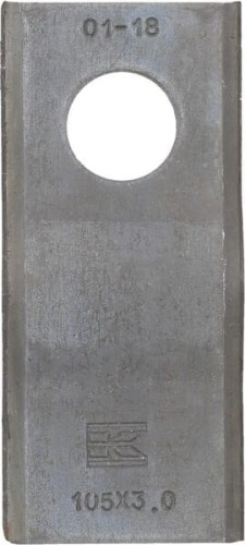 Nożyk kosiarki rotacyjnej lewy/prawy 105x47x3 mm otwór Ø 21 mm okrągły pasuje do Kverneland/Claas/PZ/Krone/Marangon/Massey Ferguson/Pöttinger/Taarup/Vicon 25 szt. VGCM120KR - Intertraktor
