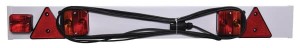 Zestaw lamp na belce, 1215mm z trójkątem odblaskowym i światłem przeciwmgielnym EU 12m LA91282EUGP