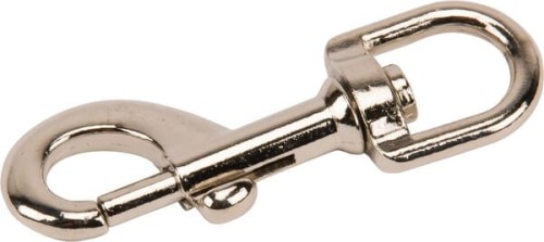 Karabińczyk z okrętką ocynk, 16 mm MK16 - Intertraktor