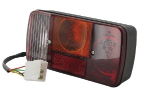 Lampa tylna zespolona, prostokątna, przykręcana z wtyczką Deutsch Cobo 021065000